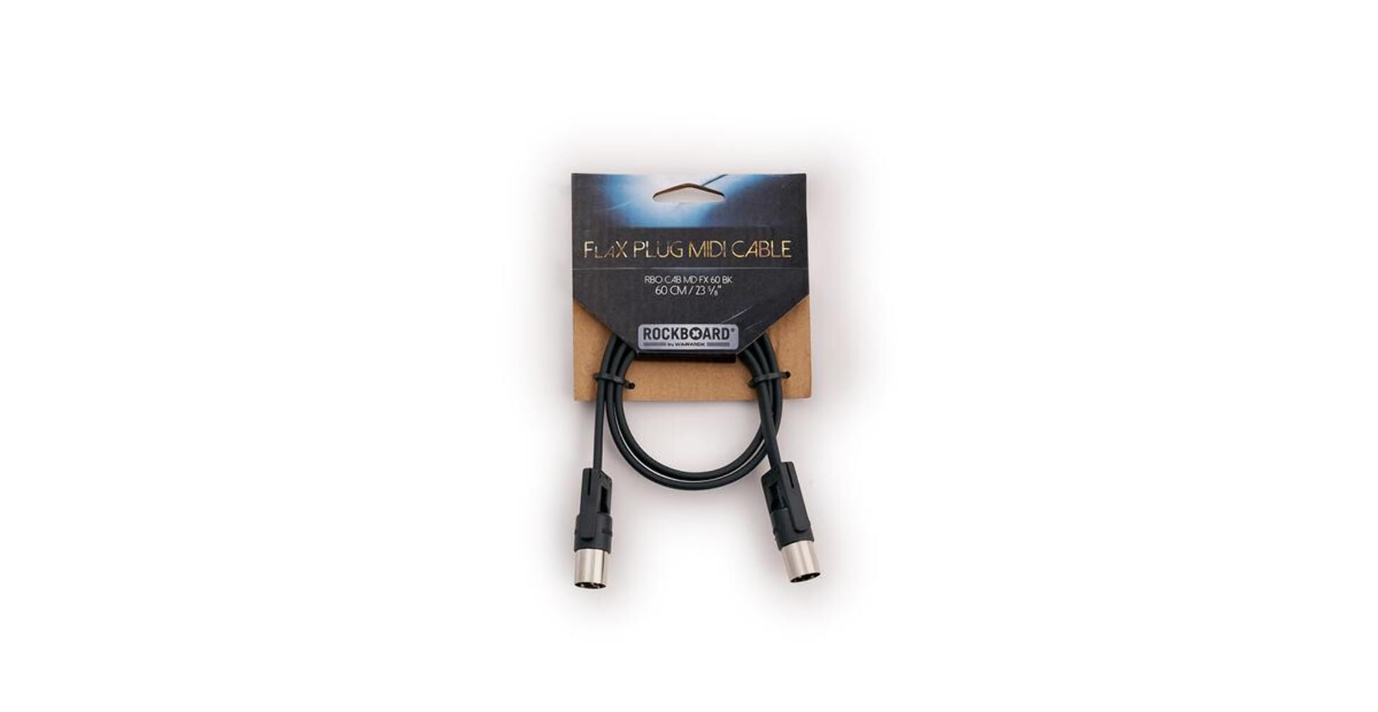 Rockboard FlaX Plug Midi Cable, 60 cm / 23,62", Black