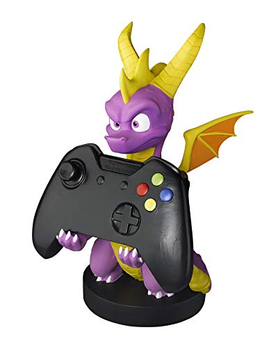 Exquisite Gaming: Spyro The Dragon - Original Mobile Phone & Gaming Controller Holder, Device Stand, Cable Guys, Licensed Figure