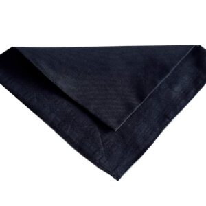 RDS HANKYTEX Men's Handkerchiefs,100% Soft Cotton,Black Hankie,Pack of 6