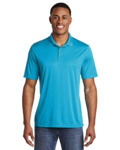 sport-tek posicharge competitor polo f20 atomic blue