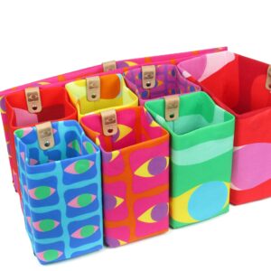 Bright Flagship Prints, 5" 8-pc Tote Set