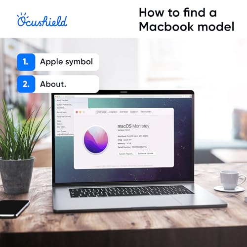 Ocushield for Macbook Air 13” - Anti Blue Light Screen Protector for Macbook Air 13” (2018-2020) Anti Glare - Privacy Filter - Designed by Optometrists - 100 Day Easy Returns (Models A1932, A2179)