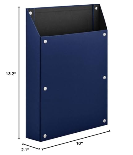 King Jim 4755 Magnetic Storage Case, A4 Size, Vertical, Blue