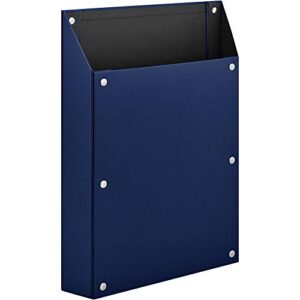 king jim 4755 magnetic storage case, a4 size, vertical, blue