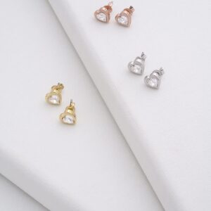 Ted Baker London Han Crystal Heart Stud Earrings for Women