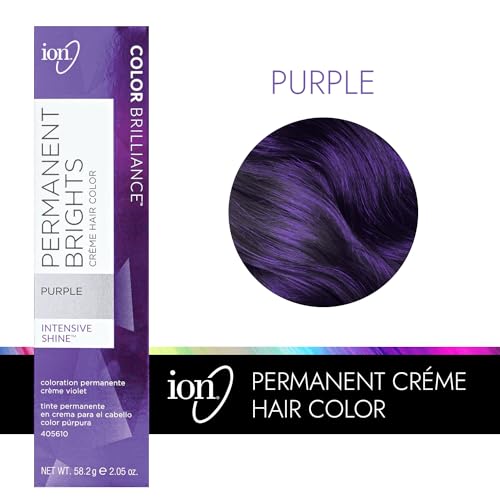 Ion Permanent Brights Creme Hair Color Purple Purple