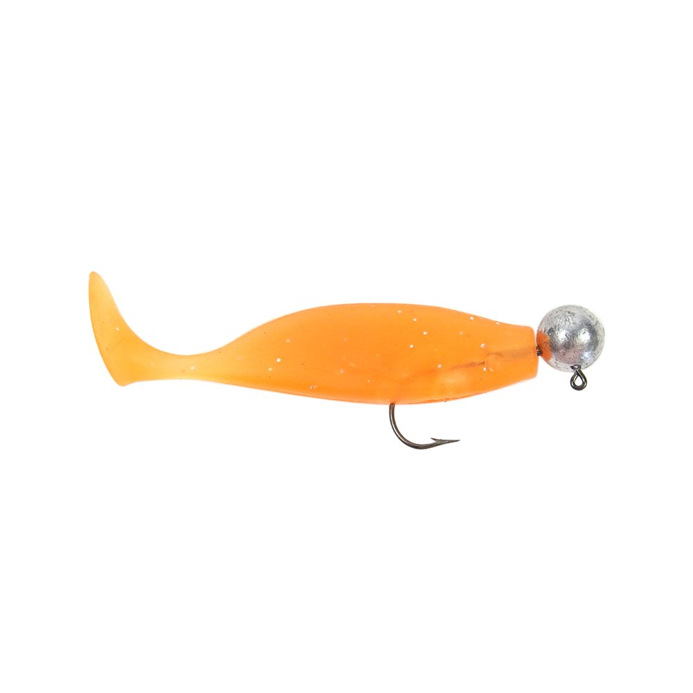 Lead Round Jig Head Soft Lure Fishing Bait Hook for Saltwater Freshwater - 2/25oz