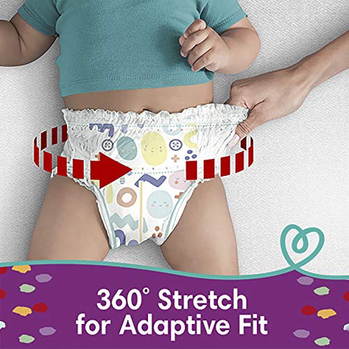 Pampers Pull On Diapers Size 3 - Cruisers 360˚ Fit Disposable Baby Diapers with Stretchy Waistband, 156Count ONE Month Supply