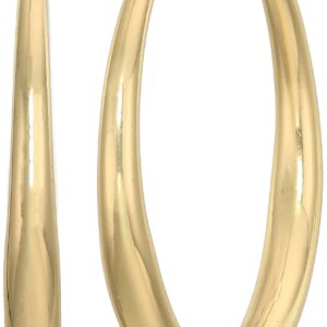 Anne Klein Women's Goldtone Medium Tapered Hoop Earrings