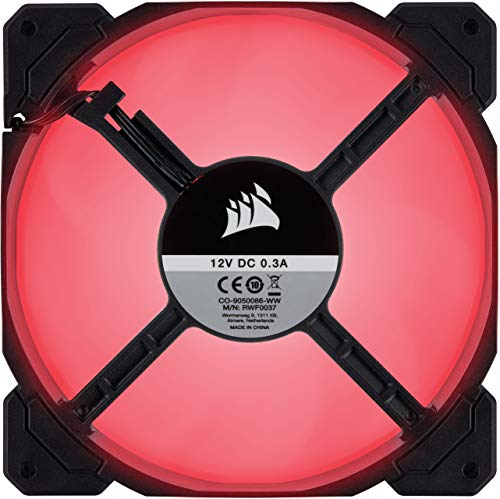 CORSAIR AF140 LED Low Noise Cooling Fan, Single Pack - Red,CO-9050086-WW