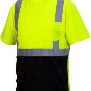 Pyramex RTS2120BXL RTS21B Series T-Shirt Hi-Vis Orange - Black Bottom - Size Extra Large