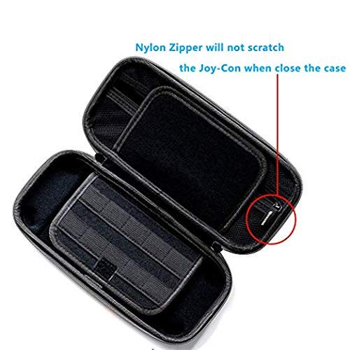 Switch games Accessories - Black Carry Case for Nintendo Switch Joy Con Covers Transparent Switch Hard Cover9H Tempered Glass Screen Protector