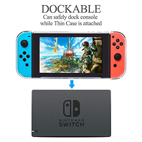 Switch games Accessories - Black Carry Case for Nintendo Switch Joy Con Covers Transparent Switch Hard Cover9H Tempered Glass Screen Protector