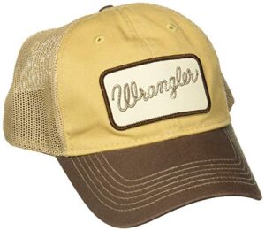 wrangler men's baseball cap, brown, one size fits most