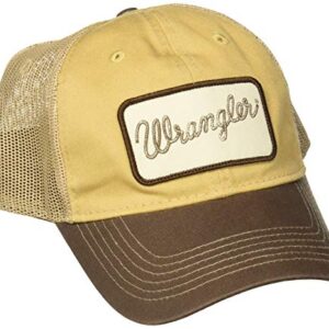 WRANGLER Men's Baseball Cap, Brown, ONE Size FITS Most