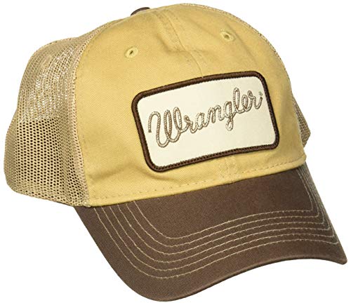 WRANGLER Men's Baseball Cap, Brown, ONE Size FITS Most