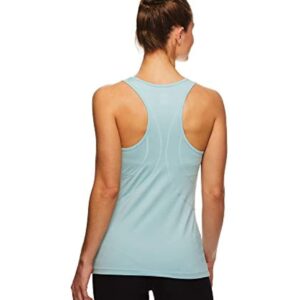 Reebok Womens Fitted Racerback Tank Top, Green, Large