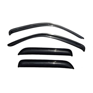 4pcs Side Window Deflector Window Visors Out-Channel Style for Ford Escape 01-12 for Mazda Tribute 08-11 for Mercury Mariner 05-11 Sun Rain Guard