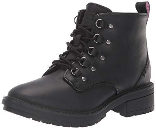 Cole Haan Women's Briana Grand LACE-UP Hiker Boot Hiking, BLACK WP LEATHER, 5 B US