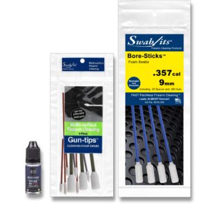 SWAB-ITS 9mm/.357cal/38spl/380auto Handgun Firearm Cleaning Kit 357 Caliber - Made in The USA