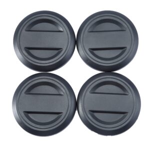 CPOWACE 4pcs Hub Wheel Center Caps Compatible with Polaris RZR, Black Tire Wheel Center Rim Cap Accessories Compatible with Polaris RZR 1000 XP Turbo/XP 4/Ranger 2017-2021(Replace #1522872-655)