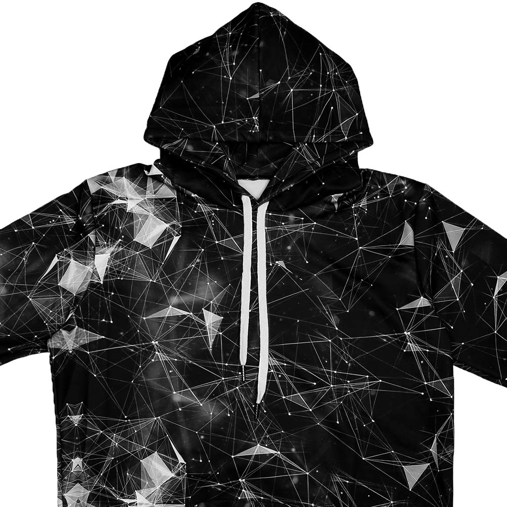 sanatty Unisex Hoodies 3D Print Galaxy Pullover Hooded Sweatshirt Hoodies with Big Pockets for Teen Men, Teen Boy, Women