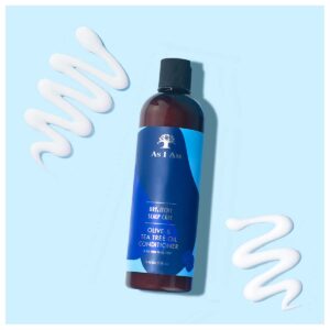 As I Am Dry & Itchy Scalp Care Conditioner - 12 ounce - Enriched with Zinc Pyrithione, Olive Oil, and Tea Tree Oil - Fights Dandruff and Seborrheic Dermatitis