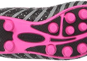 Vizari Bolt FG Soccer Shoes for Kids, Firm Ground Outdoor Soccer Shoes for Kids (13.5, Pink/Black/Silver)