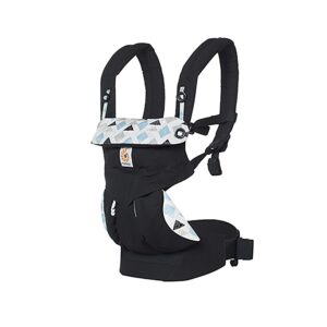 ergobaby 360 all-position baby carrier with lumbar support (12-45 pounds), triple triangle