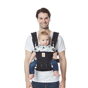 Ergobaby 360 All-Position Baby Carrier with Lumbar Support (12-45 Pounds), Triple Triangle