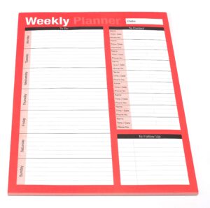 weekly desk planner and things to do