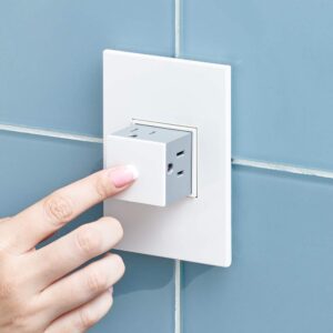 Legrand adorne 20Amp 1-Gang Pop-Out Outlet in Gloss White With Matching Wall Plate, ARPTR201GW2WP