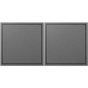 Legrand adorne 2-Gang Pop-Out Outlet in Magnesium with Matching Wall Plate, ARPTR152GM2WP