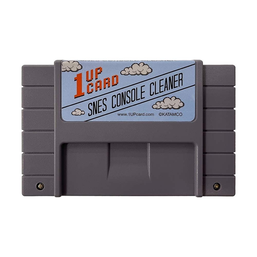 1UPcard Cleaning Kit Compatible With SNES (Super Nintendo) and RetroN Consoles Video Game Cartridges