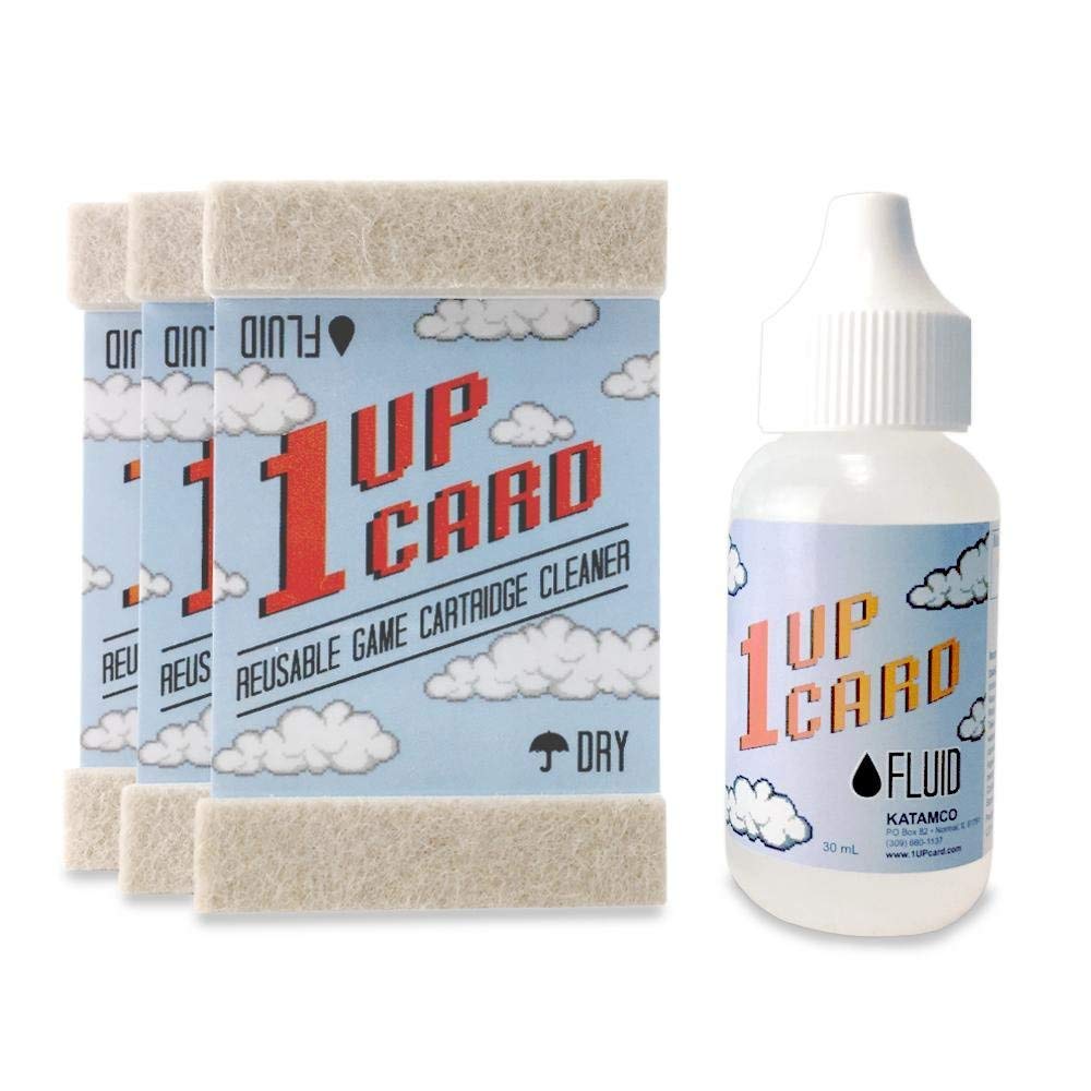 1UPcard Cleaning Kit Compatible With N64 (Nintendo 64) Console And Video Game Cartridges