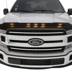 Auto Ventshade [AVS] Aeroskin Lightshield Hood Protector | Fits 2015 - 2020 Ford F-150 (Excludes Raptor) - Black | 753096