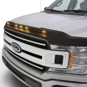 Auto Ventshade [AVS] Aeroskin Lightshield Hood Protector | Fits 2015 - 2020 Ford F-150 (Excludes Raptor) - Black | 753096