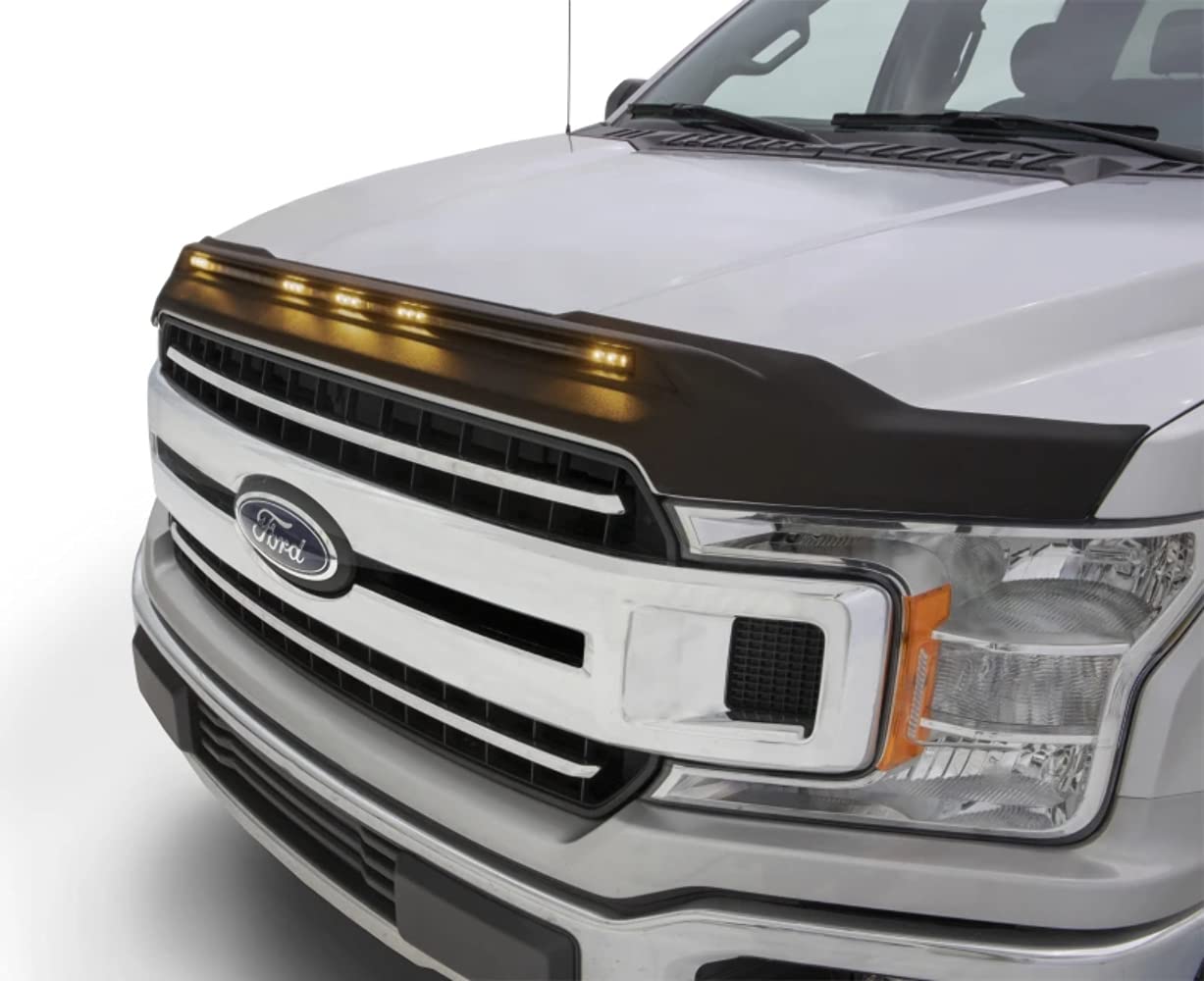 Auto Ventshade [AVS] Aeroskin Lightshield Hood Protector | Fits 2015 - 2020 Ford F-150 (Excludes Raptor) - Black | 753096