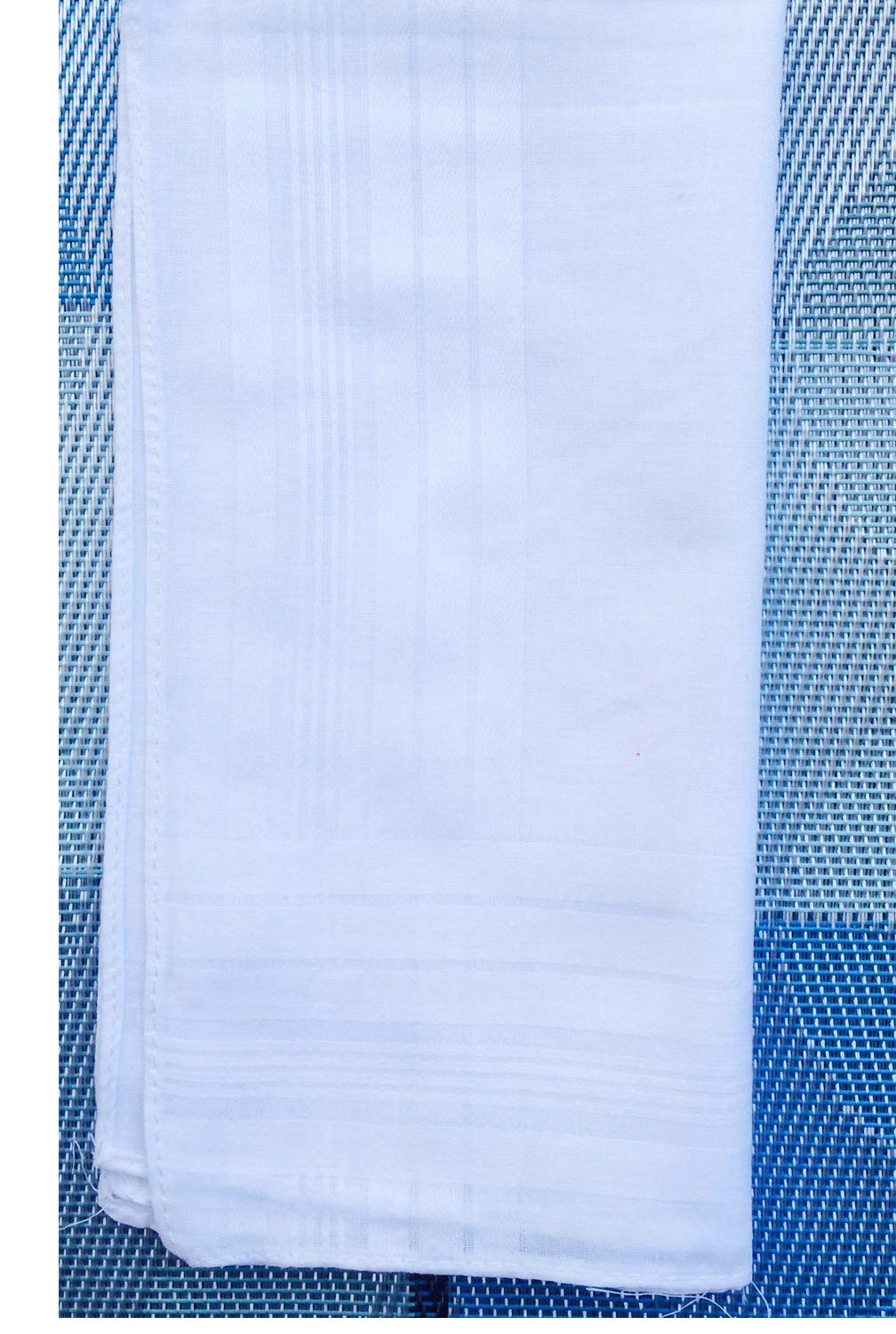 MemoryHanky Men's Pure White 100% Cotton Handkerchiefs Classic Hankies