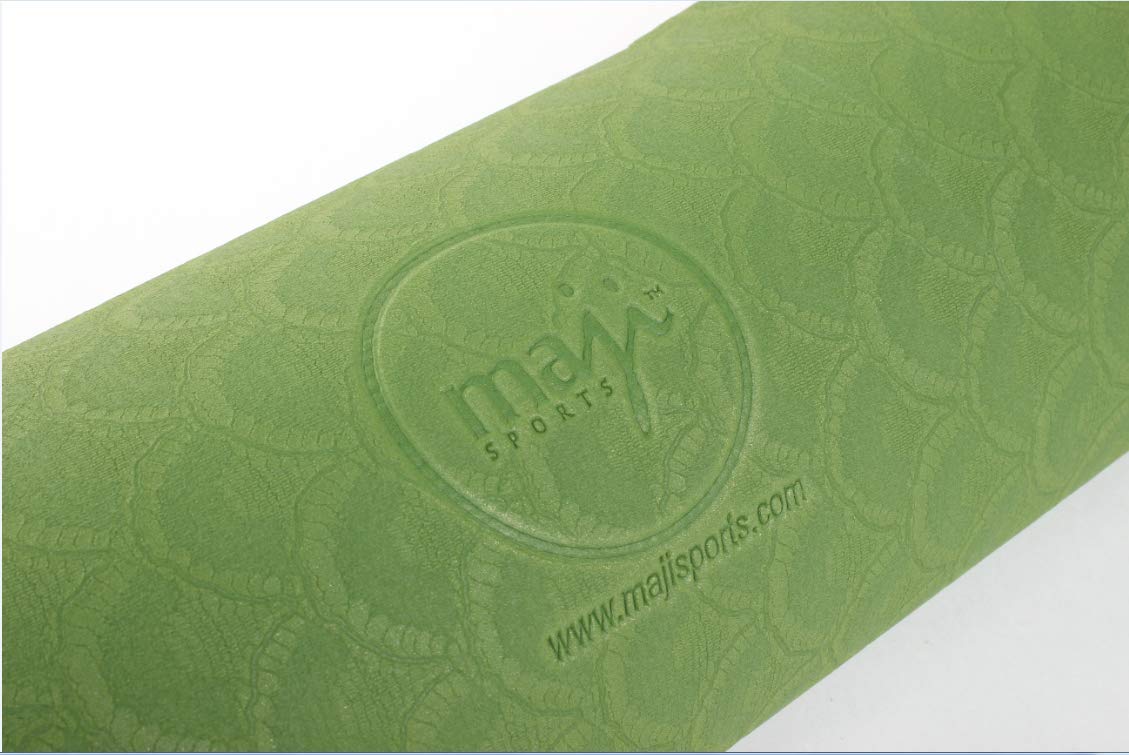 2 Tone TPE Yoga Mat - Green/DarkBlue