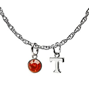 Tennessee Vols Dangle Charm - Stainless Steel | Power T Charm | Tennessee Volunteers Charm | | Tennessee Volunteers Necklace Charm