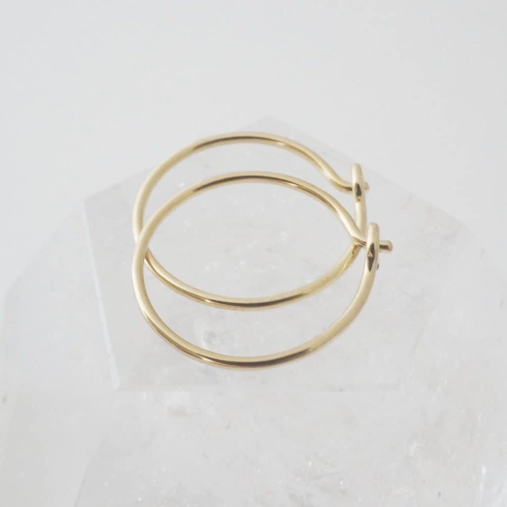 HONEYCAT Small Everyday Hoops in Gold, Rose Gold, or Silver | Minimalist, Delicate Jewelry (Small/Gold)