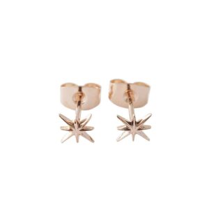 honeycat celestial starburst studs in gold, rose gold, or silver | minimalist, delicate jewelry (rose gold)