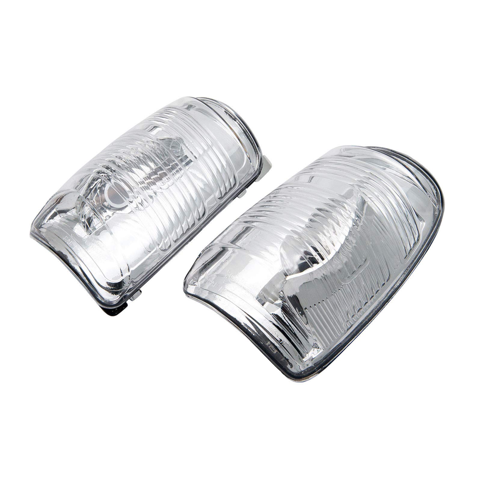 MASO 2Pcs Wing Mirror Indicator Lamp Lens Cover Compatible with Transit MK8 2014 Onwards Right&Left Side(MPN:1847387,1847389)