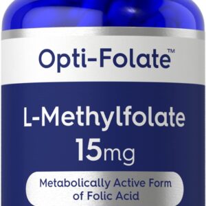 Carlyle L Methylfolate 15mg | 120 Capsules | Value Size | Max Potency | Optimized and Activated | Non-GMO, Gluten Free | Methyl Folate, 5-MTHF | by Opti-Folate