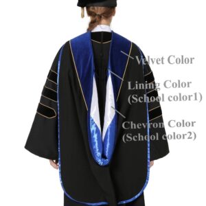 GraduationMall Custom Deluxe Graduation Doctoral Hood