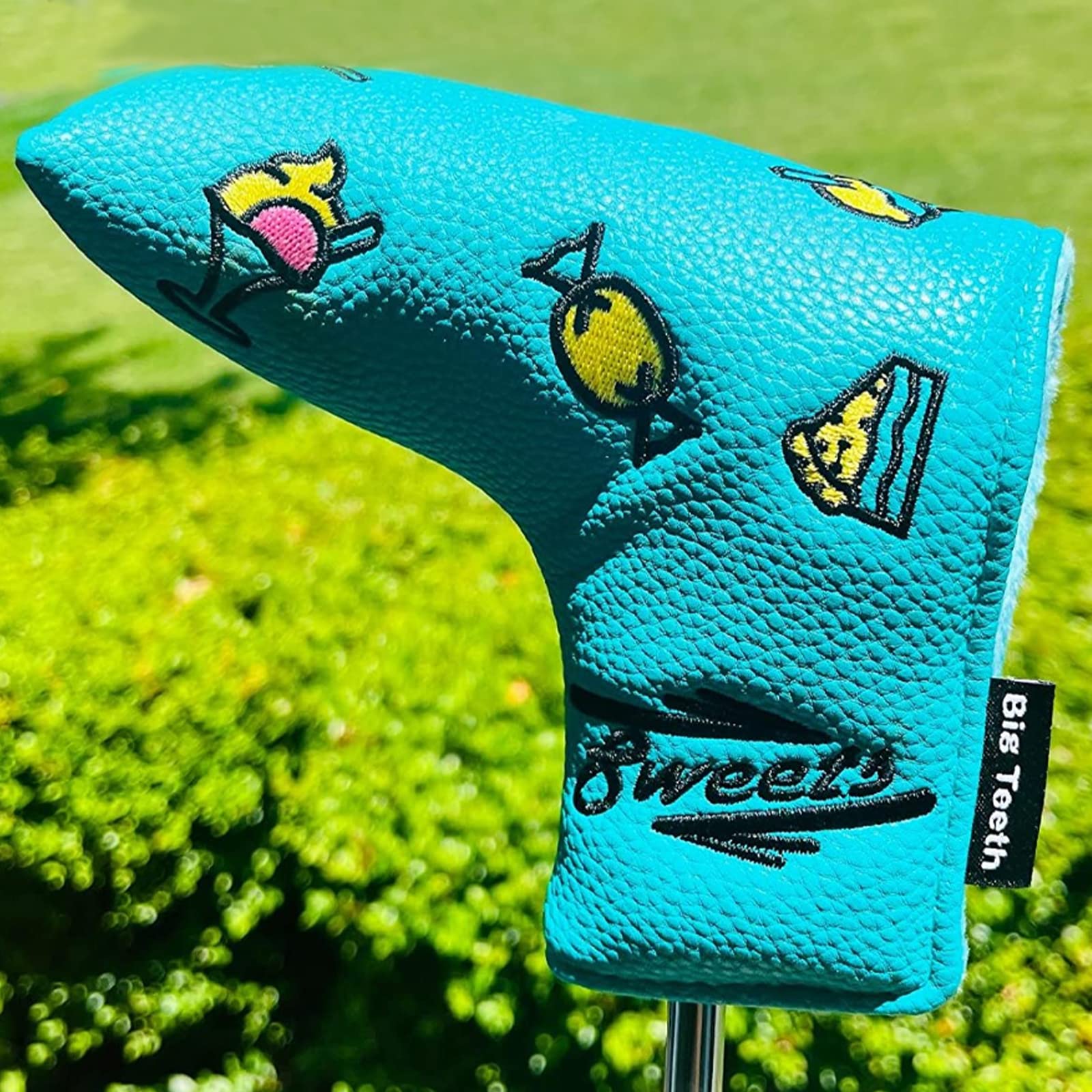 Golf Blade Putter Cover Headcover Club Protector Magnetic Bar Closure, Sweet Candy Putter Headcover Blade Putter Headcover for Scotty Cameron Taylormade Odyssey