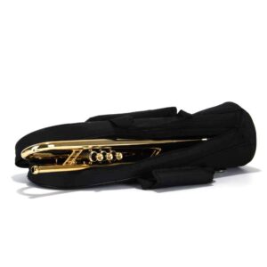 PAMPET Lightweight Trumpet Case Soft Trumpet Bag Compatible All Trumpet