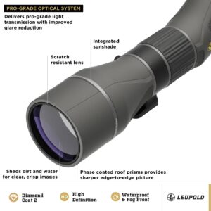 Leupold SX-5 Santiam HD 27-55x80mm Spotting Scope - Angled Eyepiece