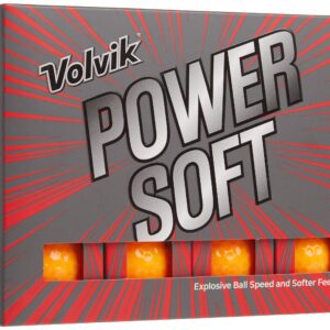 Volvik 9797 Power Soft Golf Balls Dozen - Gloss Orange